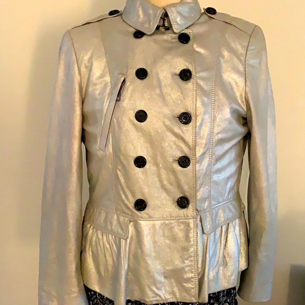 Burberry leather jacket